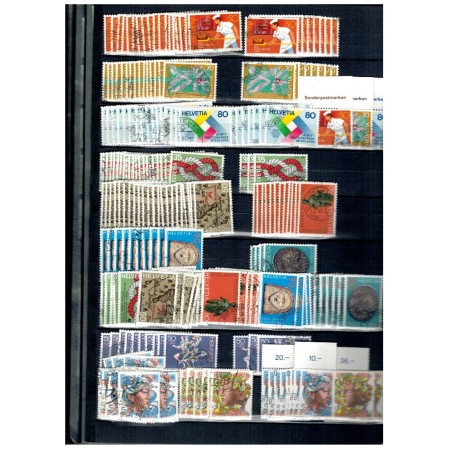 Elvetia 1950-2000 - Colectie aprox. 7000 timbre stampilate in clasor