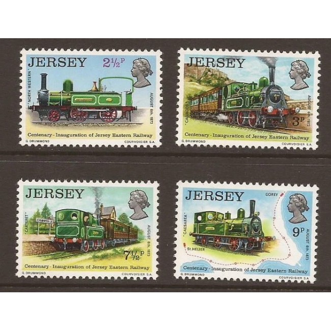 Jersey 1973 - Trenuri istorice, locomotive, serie neuzata Jersey 1973 - Trenuri istorice, locomotive, serie neuzata