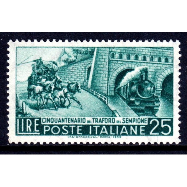 Italia 1956 - Tunel cai ferate, tren, neuzat Italia 1956 - Tunel cai ferate, tren, neuzat