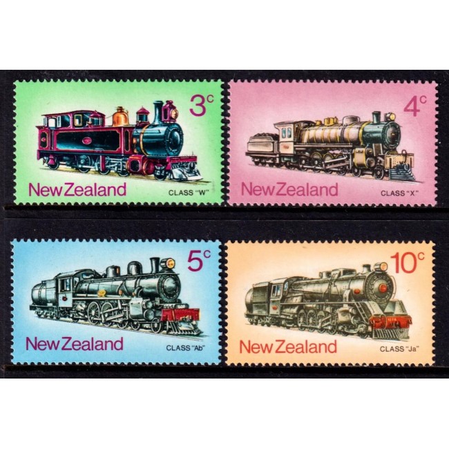 New Zealand 1973 - Locomotive, serie neuzata New Zealand 1973 - Locomotive, serie neuzata
