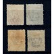 Eritrea Italiana 1893 - Regele Umberto, Mi.No.5,8,9,10 stampilate