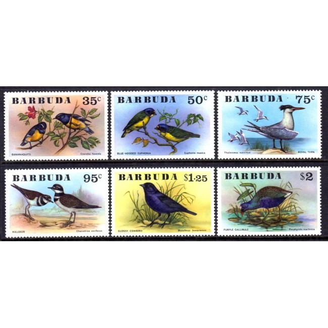 Barbuda 1976 - Păsări, serie neuzata Barbuda 1976 - Păsări, serie neuzata