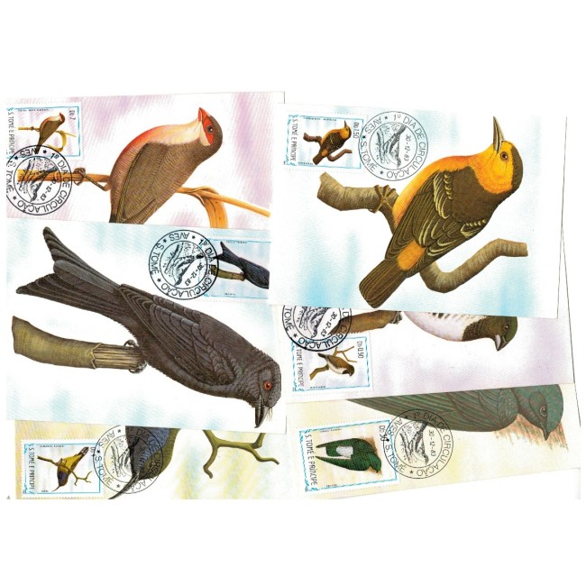 Sao Tome 1979, 1983 - Lot 9 maxime, tematica pasari Sao Tome 1979, 1983 - Lot 9 maxime, tematica pasari