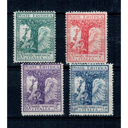 Eritrea Italiana 1928 - Societa Africana Italia, serie neștampilata cu sarniere Eritrea Italiana 1928 - Societa Africana Italia, serie neștampilata cu sarniere