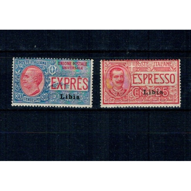 Libia Italiana 1915 - Marci Expres, serie nestampilata