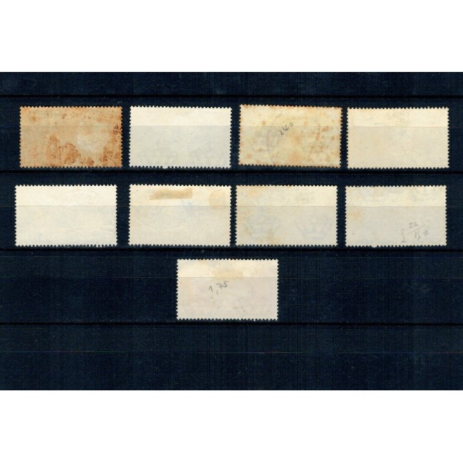Eritrea Italiana 1936 - Posta Aeriana, serie incompleta, stampilata Eritrea Italiana 1936 - Posta Aeriana, serie incompleta, stampilata