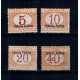 Eritrea Italiana 1903/1920 - Marci porto, serie incompleta, neștampilata