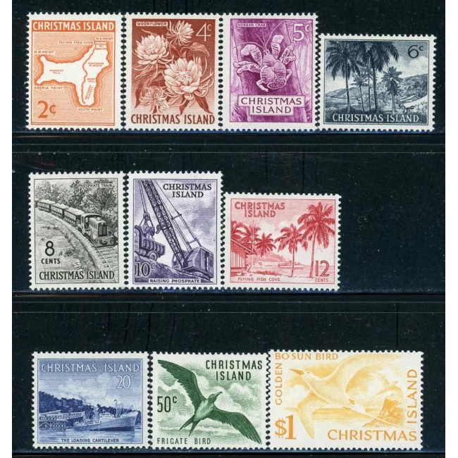 Christmas Island 1963 - Motive locale, fauna, flora, serie neuza Christmas Island 1963 - Motive locale, fauna, flora, serie neuza