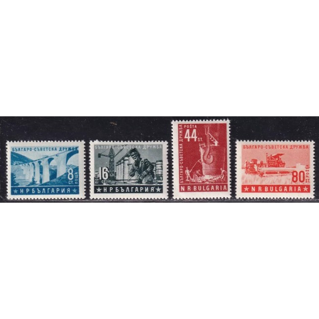 Bulgaria 1953 - Prietenia cu URSS, serie neuzata Bulgaria 1953 - Prietenia cu URSS, serie neuzata
