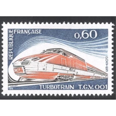 Franta 1974 - Tren TGV, neuzat Franta 1974 - Tren TGV, neuzat