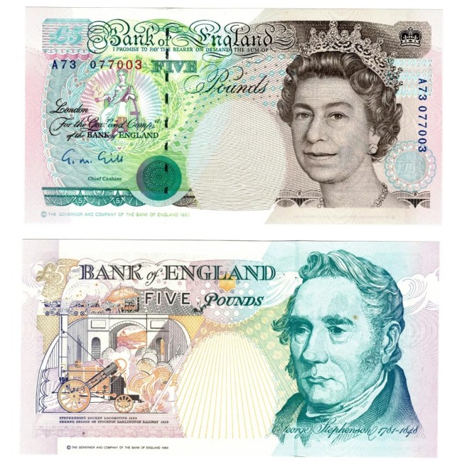 Marea Britanie 1990 - 5 pounds UNC Marea Britanie 1990 - 5 pounds UNC