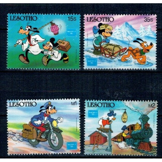 Lesotho 1986 - Disney, desene animate, Ameripex, serie neuzata Lesotho 1986 - Disney, desene animate, Ameripex, serie neuzata