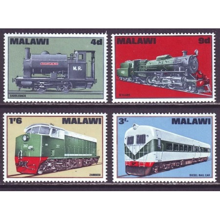 Malawi 1968 - Locomotive, trenuri, cai ferate, serie neuzata