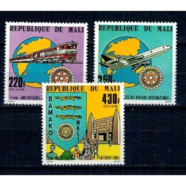 Mali 1980 - Transport, Rotary, serie neuzata Mali 1980 - Transport, Rotary, serie neuzata
