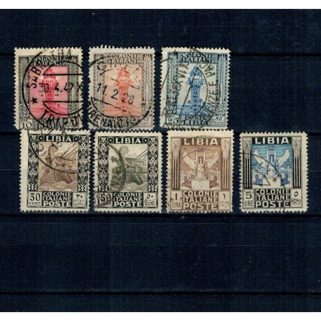 Libia Italiana 1924/1940 - Uzuale, antichități, serie incompleta, stampilata Libia Italiana 1924/1940 - Uzuale, antichități, serie incompleta, stampilata
