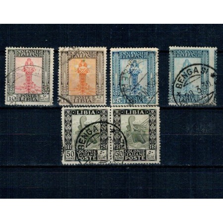 Libia Italiana 1924/1940 - Uzuale, serie incompleta, plus o eroare, stampilate Libia Italiana 1924/1940 - Uzuale, serie incompleta, plus o eroare, stampilate