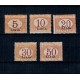 Libia Italiana 1915 - Porto, serie incompleta nestampilata, cu sarniere Libia Italiana 1915 - Porto, serie incompleta nestampilata, cu sarniere