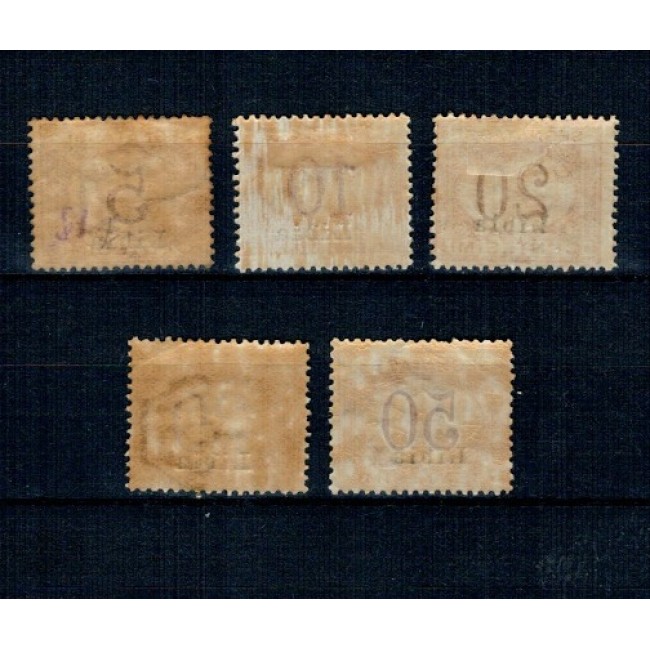 Libia Italiana 1915 - Porto, serie incompleta nestampilata, cu sarniere Libia Italiana 1915 - Porto, serie incompleta nestampilata, cu sarniere