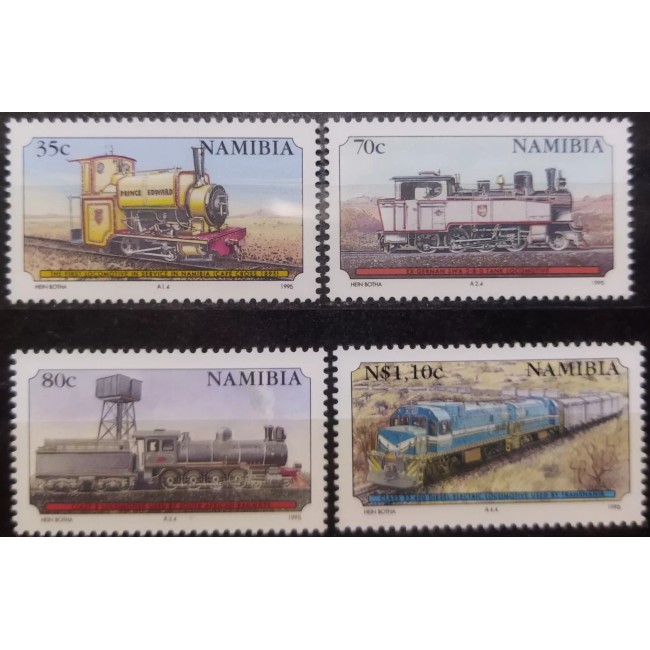 Namibia 1995 - Locomotive, cai ferate, trenuri, serie neuzata Namibia 1995 - Locomotive, cai ferate, trenuri, serie neuzata