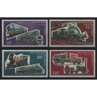 Niger 1974 - Locomotive, trenuri, cai ferate, serie neuzata