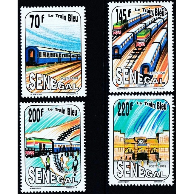 Senegal 1992 - Trenuri, cai ferate, serie neuzata Senegal 1992 - Trenuri, cai ferate, serie neuzata