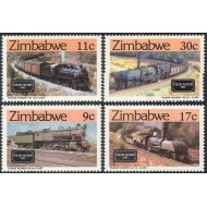 Zimbabwe 1985 - Locomotive, trenuri, cai ferate, serie neuzata