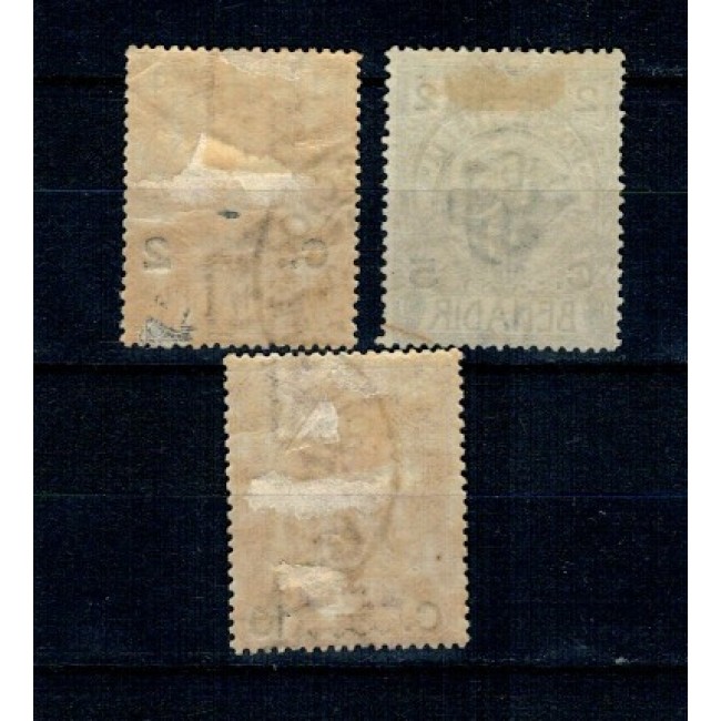 Somaliland Italian 1907 - Uzuale, Mi.No.10-12 stampilate Somaliland Italian 1907 - Uzuale, Mi.No.10-12 stampilate