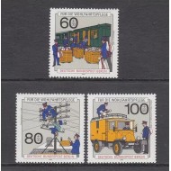 Berlin 1990 - Istoria poștei, telecomunicații, tren, camion, serie neuzata