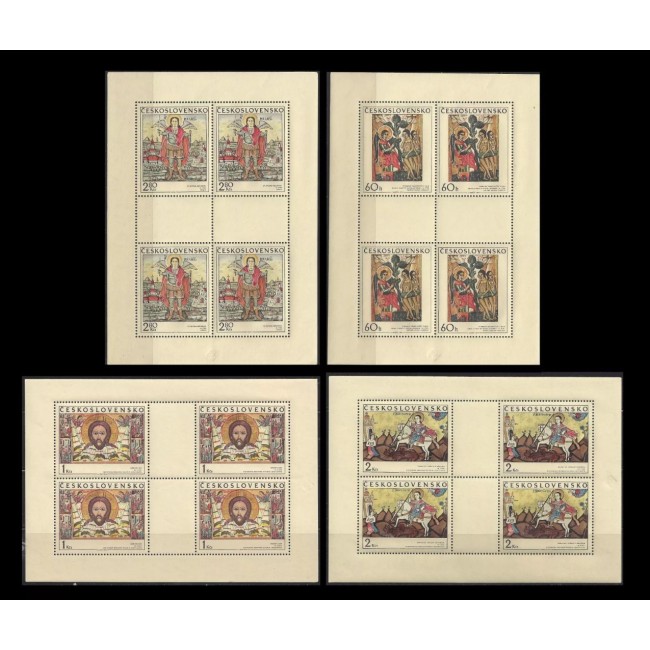 Cehoslovacia 1970 - Icoane, arta, serie minicoli neuzate Cehoslovacia 1970 - Icoane, arta, serie minicoli neuzate