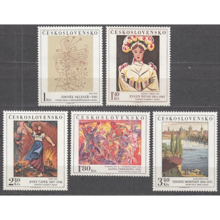 Cehoslovacia 1975 - Picturi, arta, serie neuzata