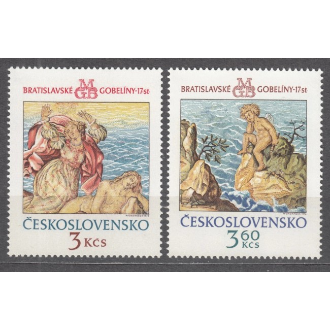 Cehoslovacia 1976 - Tapițerii, Bratislava, arta, serie neuzata Cehoslovacia 1976 - Tapițerii, Bratislava, arta, serie neuzata