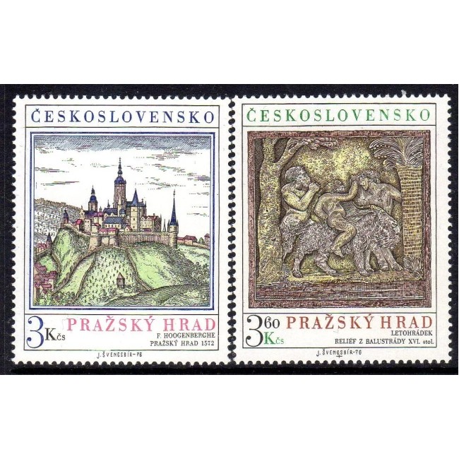 Cehoslovacia 1976 - Castelul Praga, serie neuzata Cehoslovacia 1976 - Castelul Praga, serie neuzata
