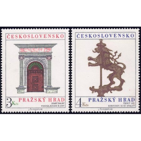 Cehoslovacia 1980 - Castelul Praga, serie neuzata