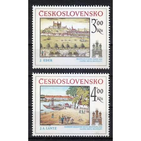 Cehoslovacia 1980 - Bratislava istorica, serie neuzata