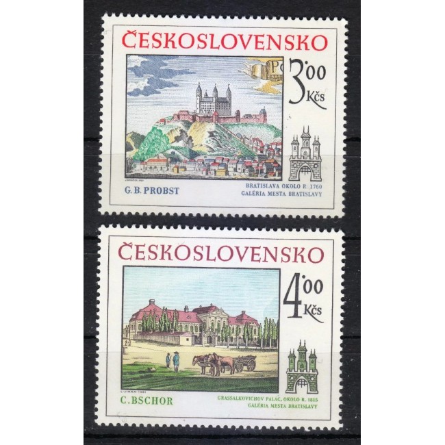 Cehoslovacia 1981 - Bratislava istorica, serie neuzata Cehoslovacia 1981 - Bratislava istorica, serie neuzata