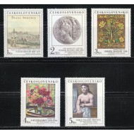 Cehoslovacia 1981 - Picturi din Galeria Naționala, serie neuzata