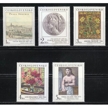 Cehoslovacia 1981 - Picturi din Galeria Naționala, serie neuzata