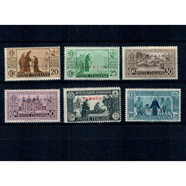 Somaliland Italian 1931 - Sfântul Anton, serie neștampilata cu șarniere Somaliland Italian 1931 - Sfântul Anton, serie neștampilata cu șarniere