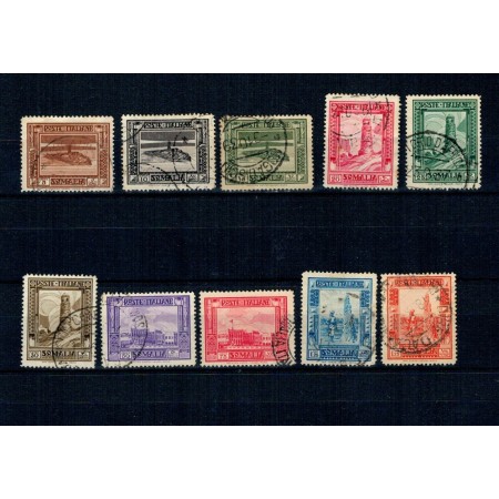 Somaliland Italian 1932 - Motive locale, vederi, serie incompleta, stampilata Somaliland Italian 1932 - Motive locale, vederi, serie incompleta, stampilata