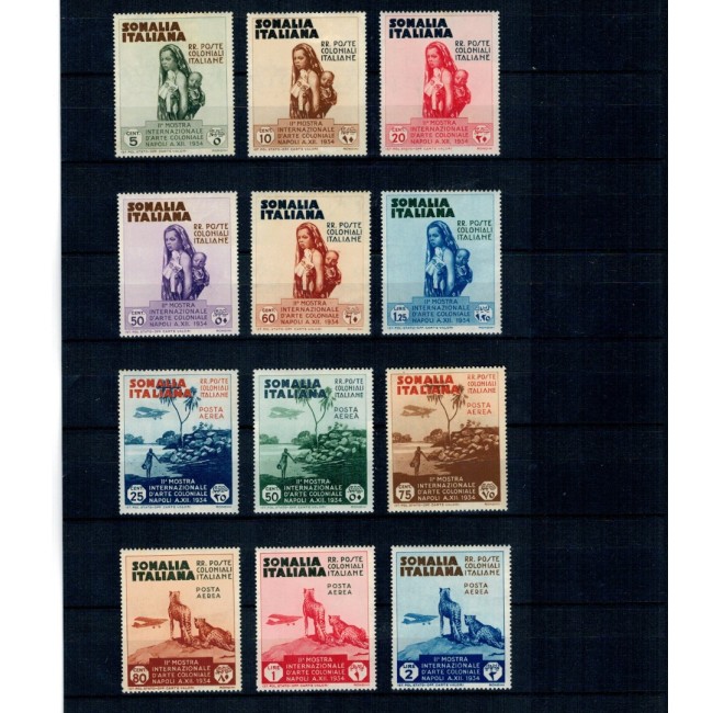 Somaliland Italian 1934 - Expo colonial, serie neștampilata cu șarniere