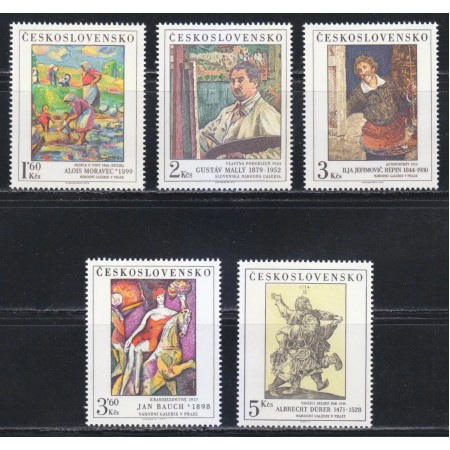 Cehoslovacia 1979 - Picturi din Galeria Nationala, serie neuzata