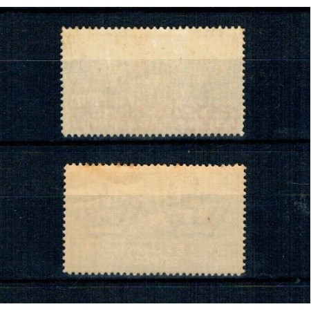 Tripolitania Italiana 1934 - Posta Aeriana Expres, Mi.No.221-222 neștampilate, cu șarniere Tripolitania Italiana 1934 - Posta Aeriana Expres, Mi.No.221-222 neștampilate, cu șarniere