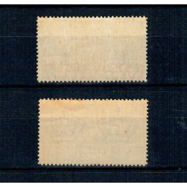 Tripolitania Italiana 1934 - Posta Aeriana Expres, Mi.No.221-222 neștampilate, cu șarniere Tripolitania Italiana 1934 - Posta Aeriana Expres, Mi.No.221-222 neștampilate, cu șarniere