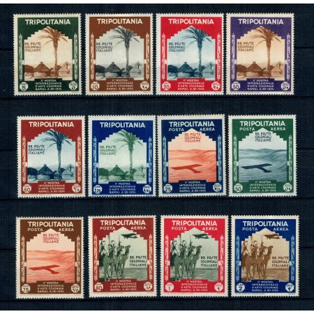 Tripolitania Italiana 1934 - Expo colonial, serie neștampilata cu șarniere