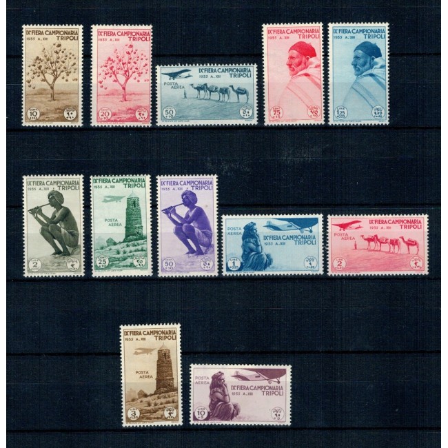 Tripolitania Italiana 1935 - Târgul de mostre, serie neștampilata cu mariniere Tripolitania Italiana 1935 - Târgul de mostre, serie neștampilata cu mariniere