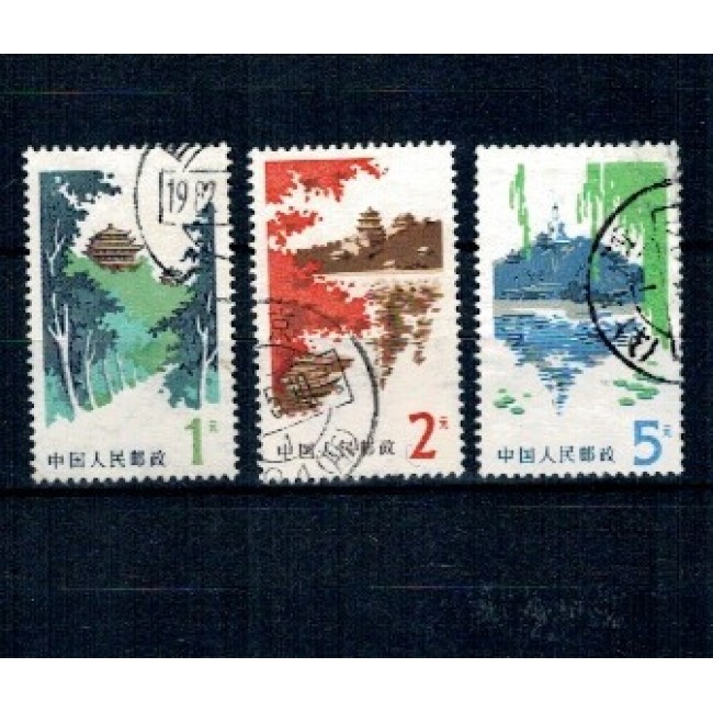 China 1979/1980 - Uzuale, Palatul de Vara, serie stampilata