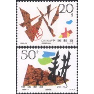 China 1996 - Ziua pământului, irigații, serie neuzata