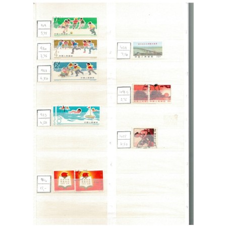 China - Colecție timbre stampilate in clasor gros