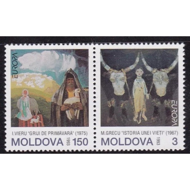 Moldova 1993 - Arta contemporana, Europa, serie neuzata Moldova 1993 - Arta contemporana, Europa, serie neuzata