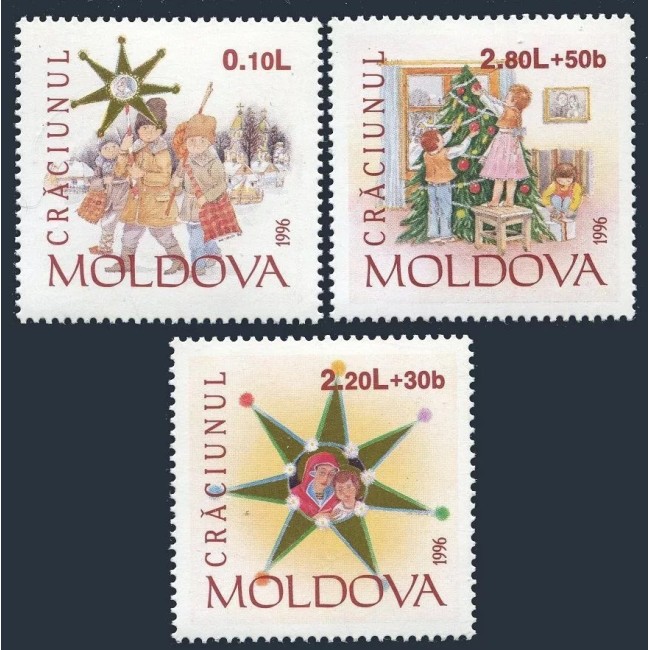 Moldova 1996 - Crăciun, serie neuzata Moldova 1996 - Crăciun, serie neuzata